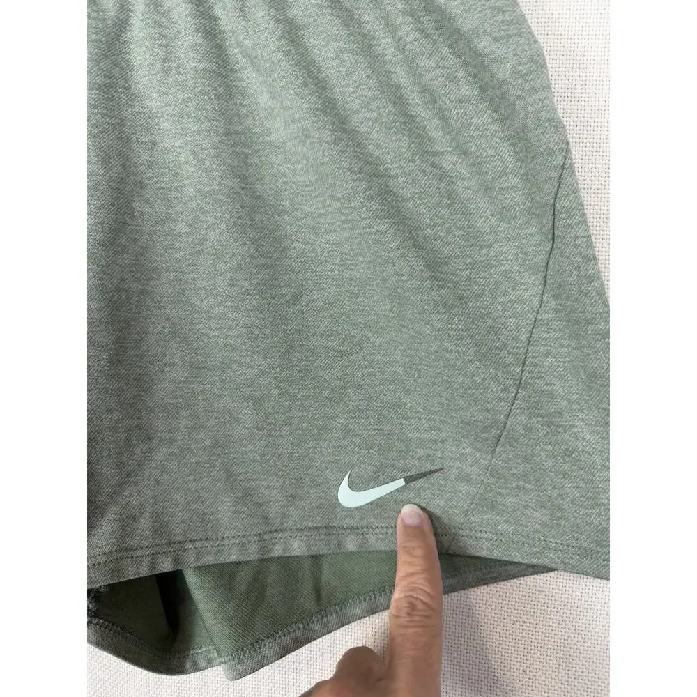 Nike Women's Dri Fit Training Shorts Size M Green, Unlined 5